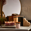 WoodWick Medium Hourglass Scented Candle, Crackles as it Burns, Rouge Oud, 9.7oz