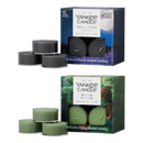 Yankee Candle Scented Tea Light Candles, Bonfires & Flannels (Midsummer’s Night & Balsam & Cedar), 0.44 OZ, 12-Count, Pack of 2 (24 Total Candles)