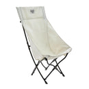 Coleman High-Back Sherpa Chair, White, 1 CT