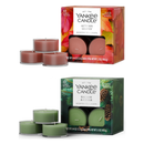 Yankee Candle Scented Tea Light Candles, Velvet Woods (Autumn Leaves & Balsam & Cedar), 0.44 OZ, 12-Count, Pack of 2 (24 Total Candles)