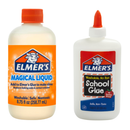 Elmer's Slime Kit Combo: Magical Liquid Slime Activator (8.75 FL OZ) & Washable School Glue (7.625 FL OZ) Perfect for DIY Slime Making
