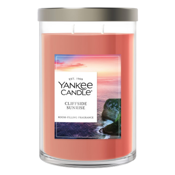 Yankee Candle Large Tumbler Scented Candle, Cliffside Sunrise, 20 oz