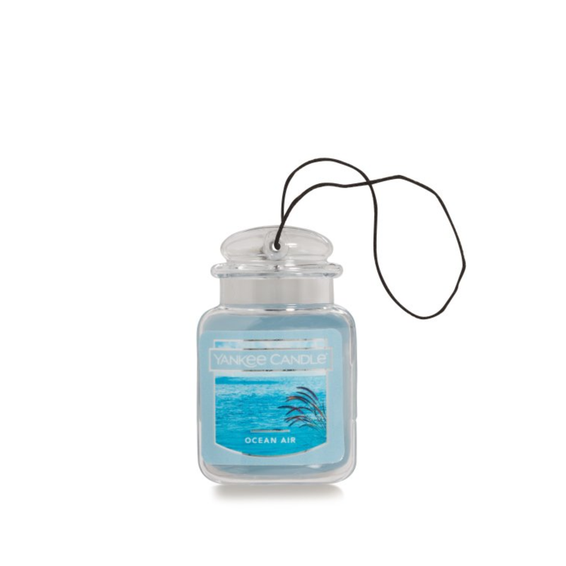 Yankee Candle Car Air Fresheners, Hanging Car Jar Ultimate, Neutralizes Odors Up To 30 Days, Ocean Air, 0.96 OZ (Pack of 4)