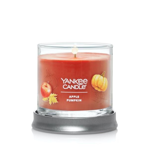 Yankee Candle Small Tumbler Scented Single Wick Jar Candle, Apple Pumpkin, Over 20 Hours of Burn Time, 4.3 Ounce (Pack of 2)