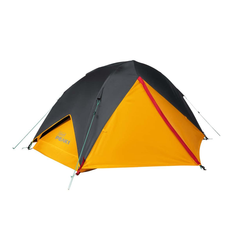 Coleman PEAK1 1-Person Backpacking Dome Tent, Marigold Dark Stone