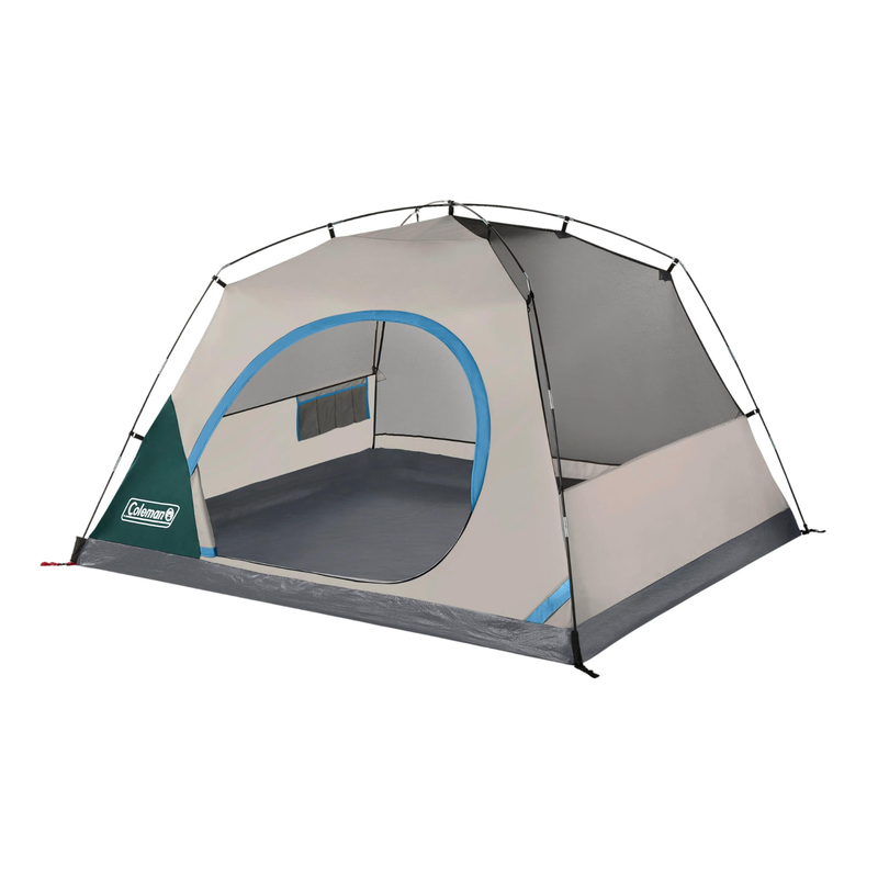 Coleman Skydome 4-Person Camping Tent with Full-Fly Vestibule, Evergreen