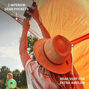 Coleman Skyshade Large Compact Beach Shade, Tiger Lily Orange