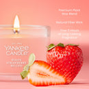Yankee Candle Signature Votive Mini Candle Jar, White Strawberry Bellini, Natural Soy Wax Blend Candle with Natural Fiber Wick, 1.3 OZ Glass Jar (Pack of 12)