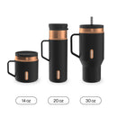 Contigo SnapSeal Vacuum-Insulated Stainless Steel Travel Mug with Handle, Licorice Bronze, 20 Ounce