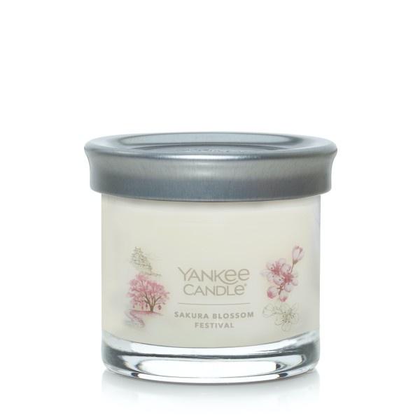 Yankee Candle Small Tumbler Scented Single Wick Jar Candle, Sakura Blossom Festival, Over 20 Hours of Burn Time, 4.3 Ounce (Pack of 4)