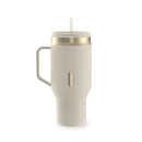 Contigo Insulated Stainless Steel Tumbler with Handle, Oatmilk Champagne, 30 Ounce