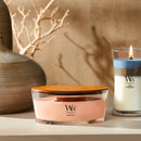 WoodWick Scented Ellipse Candle, Crackles as it Burns, Manuka Nectar, 16oz