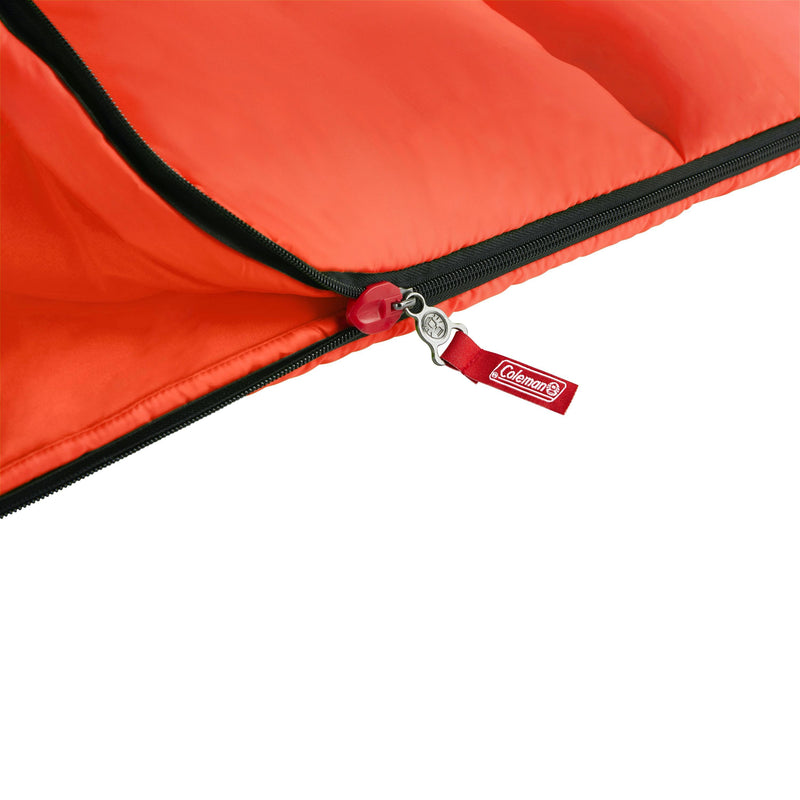 Coleman Kompact 40°F Rectangle Sleeping Bag, Tiger Lily