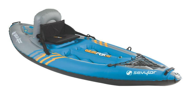 Sevylor Portable and Lightweight 1-Person Inflatable Kayak with Backpack with 5-Minute Set Up