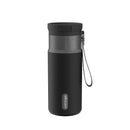 Contigo SnapSeal Vacuum-Insulated Stainless Steel Travel Mug, Licorice Gunmetal, 16 Ounce