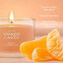 Yankee Candle Signature Votive Mini Candle Jar, Honey Clementine, Natural Soy Wax Blend Candle with Natural Fiber Wick, 1.3 OZ Glass Jar (Pack of 12)