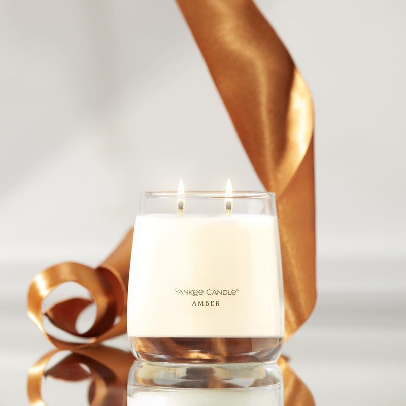 Yankee Candle Premium Small Scented Jar Candle with up to 60 Hour Burn Time, Amber, 7 OZ