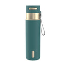 Contigo Autoseal Stainless Steel Leakproof Water Bottle with Carry Strap, Mineral Teal Champagne, 24 Ounce