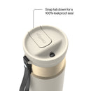 Contigo SnapSeal Vacuum-Insulated Stainless Steel Travel Mug, Oatmilk Champagne, 16 Ounce (2 Pack)