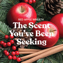 Yankee Candle Medium Pillar Scented Candle, Red Apple Wreath, 14.25 oz, 2-Pack