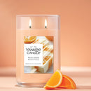 Yankee Candle Large Tumbler Scented Candle, Tangerine & Vanilla, 20 oz