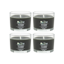Yankee Candle Signature Votive Mini Candle Jar, Silver Sage & Pine Scent, Natural Soy Wax Blend Candle with Natural Fiber Wick, 1.3 OZ Glass Jar (Pack of 4)