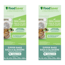 FoodSaver Vacuum Resealable Zipper Bags, 1 Gallon, 12-Count, Pack of 2 (24 Bags Total)