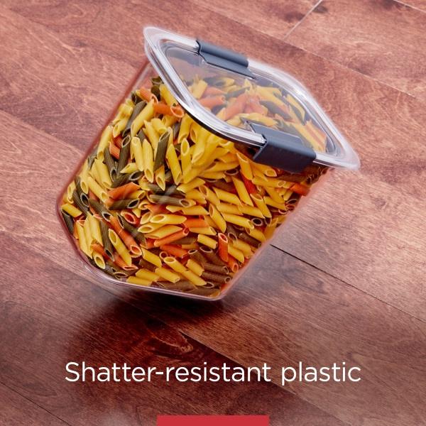 Rubbermaid Brilliance Pantry, Clear & Airtight Food & Pantry Storage Containers, 7 Piece Set (2-Pack)