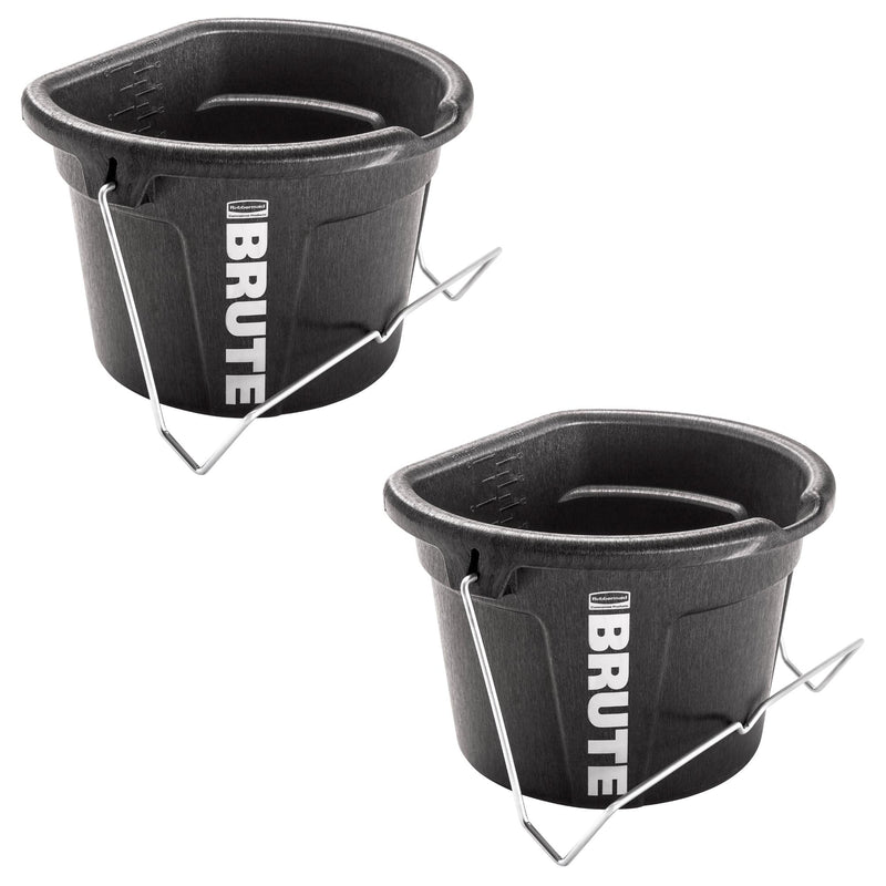 BRUTE 3-in-1 Flat Back Bucket, 5 Gallon, Pack of 2