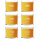 Yankee Candle Signature Votive Mini Candle Jar, Harvest, Natural Soy Wax Blend Candle with Natural Fiber Wick, 1.3 OZ Glass Jar (Pack of 6)