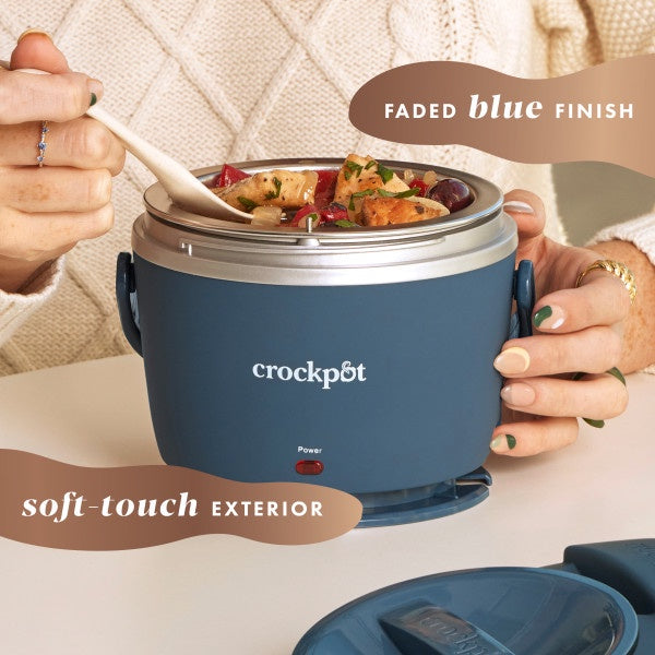 Crockpot 20oz. Lunch Crock Food Warmer, Faded Blue