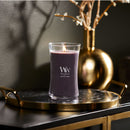 WoodWick Large Hourglass Scented Candle, Crackles as it Burns, Amethyst & Amber, 21oz