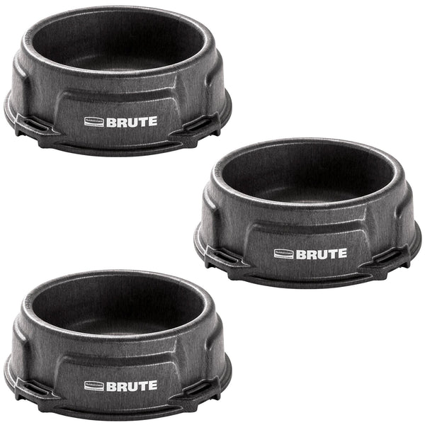 BRUTE Animal Pan Feeder, 1.25 Gallon, Pack of 3