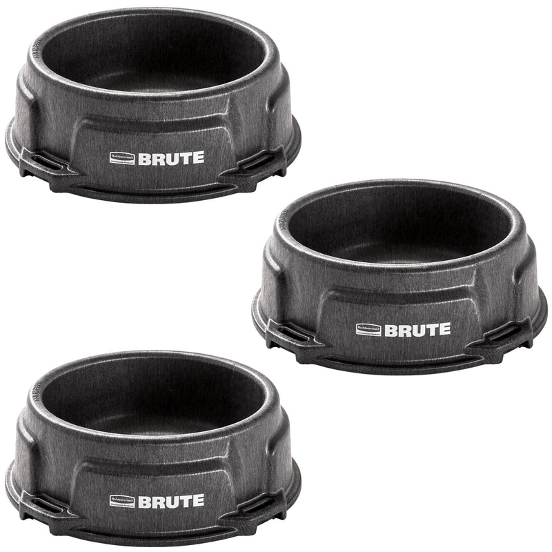 BRUTE Animal Pan Feeder, 1.25 Gallon, Pack of 3