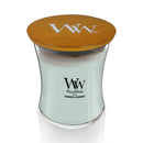 WoodWick Medium Hourglass Scented Candle, Crackles as it Burns, Sagewood & Seagrass, 9.7oz