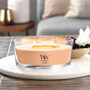 WoodWick Scented Ellipse Candle, Crackles as it Burns, Yuzu Blooms, 16oz