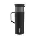 Contigo Snapseal Stainless Steel Leakproof Water Bottle with Side Handle, Licorice Gunmetal, 20 Ounce