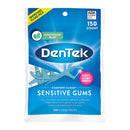 Dentek Floss Picks Comfort Clean Sensitive Gums Floss Picks, Soft & Silky Ribbon, 150 ct