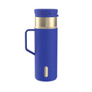 Contigo Snapseal Stainless Steel Leakproof Water Bottle with Side Handle, Wild Indigo Champagne, 20 Ounce