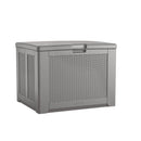 Rubbermaid Deck Box, Medium, 74 Gallon, Light Grey