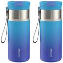 Contigo Kids DualSip Compact Leakproof Insulated Water Bottle with 2-Way Lid, Indiglow, 16 Ounce