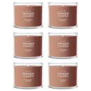 Yankee Candle Signature Votive Mini Candle Jar, Cinnamon Stick, Natural Soy Wax Blend Candle with Natural Fiber Wick, 1.3 OZ Glass Jar (Pack of 6)