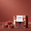Yankee Candle Scented Tea Light Candles, Sparkling Cinnamon, 0.44 OZ, 12-Count, Pack of 2 (24 Candles Total)