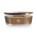 WoodWick Scented Ellipse Candle, Crackles as it Burns, Santal Myrrh, 16oz