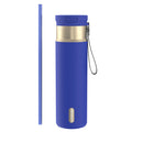 Contigo Snapseal Stainless Steel Leakproof Water Bottle with Carry Strap and Straw, Wild Indigo Champagne, 24 Ounce