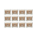 Yankee Candle Signature Votive Mini Candle Jar, Amber & Sandalwood Scent, Natural Soy Wax Blend Candle with Natural Fiber Wick, 1.3 OZ Glass Jar (Pack of 12)