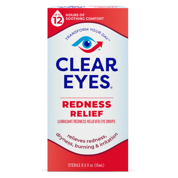 Clear Eyes Redness Eye Relief Lubricant Eye Drops, 0.5 fl oz