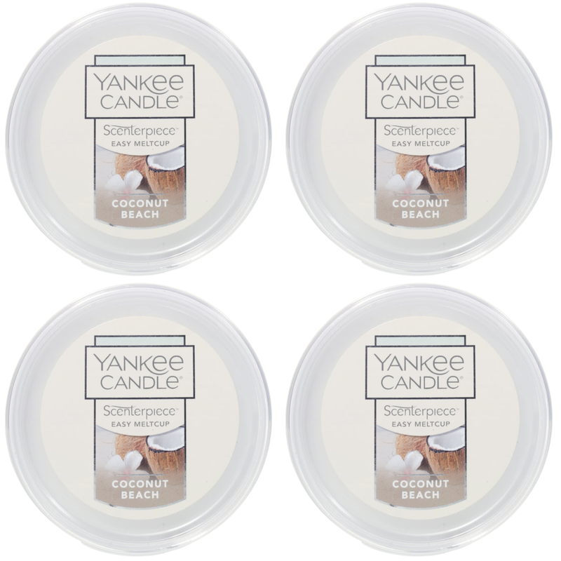 Yankee Candle Coconut Beach Scenterpiece Easy MeltCup (Pack of 4)