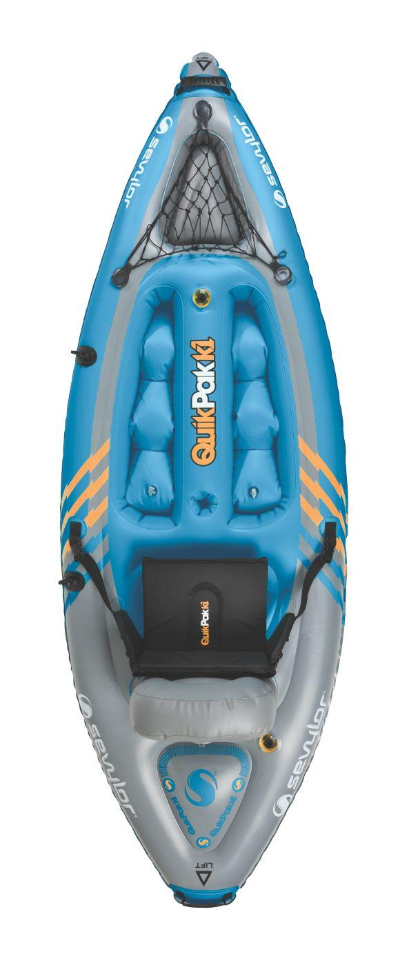 Sevylor Portable and Lightweight 1-Person Inflatable Kayak with Backpack with 5-Minute Set Up