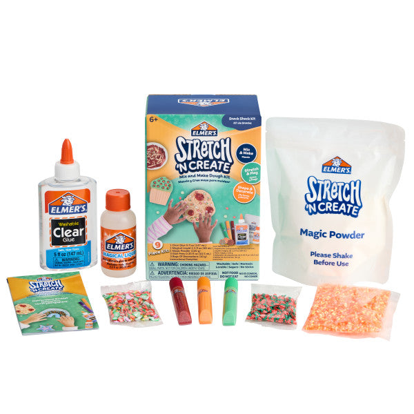 Elmer’s Stretch 'N Create Dough Kit, 3 Ways to Play, Snack Shack Kit, 9 Count